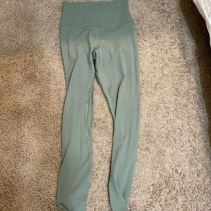 Green lululemon align leggings